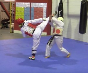 Women Taekwondo Sparring