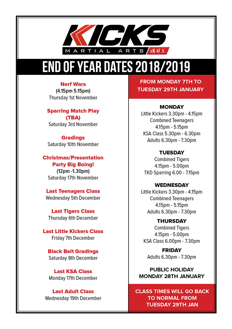 end of year flyer