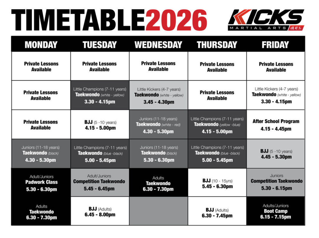 kickstimetable26