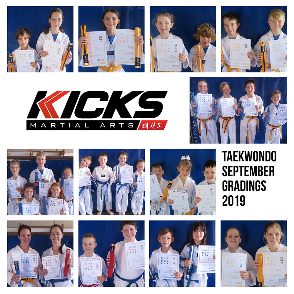 September Taekwondo Gradings